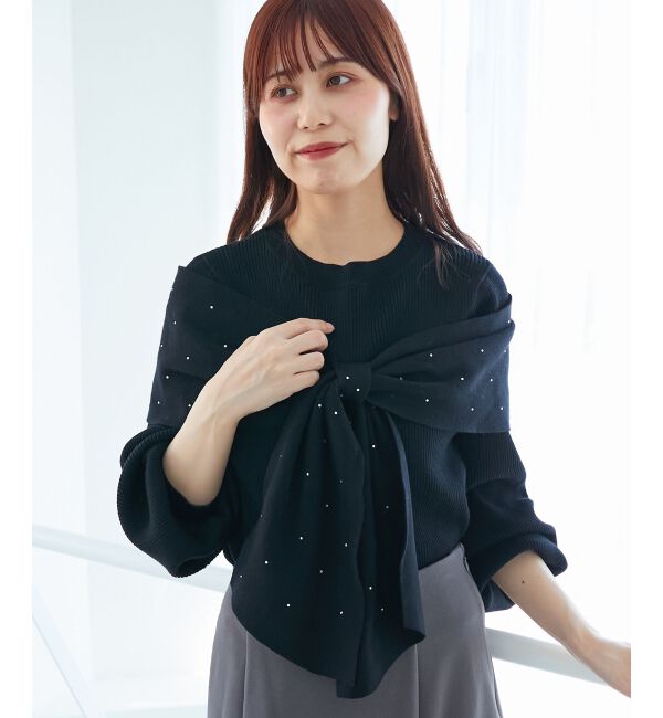  「アソートデザインリボンニットトップス」|ニット・セーター|