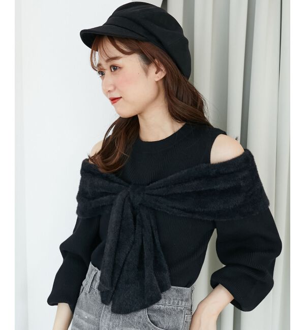  「アソートデザインリボンニットトップス」|ニット・セーター|
