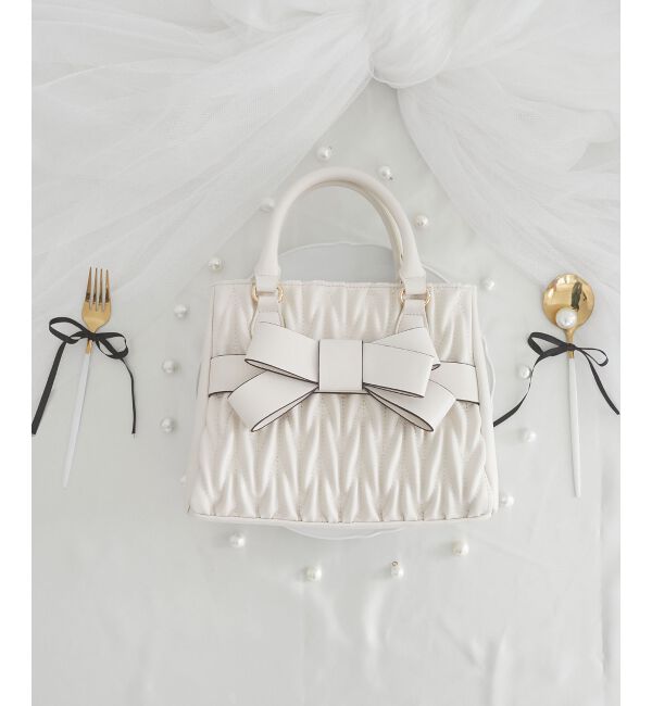  「クラシカルスクエアリボンバッグ」|ショルダー・メッセンジャー|