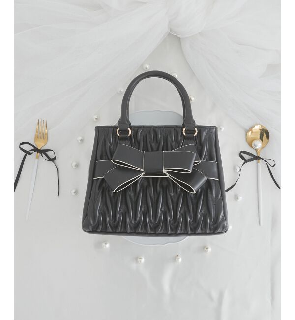  「クラシカルスクエアリボンバッグ」|ショルダー・メッセンジャー|