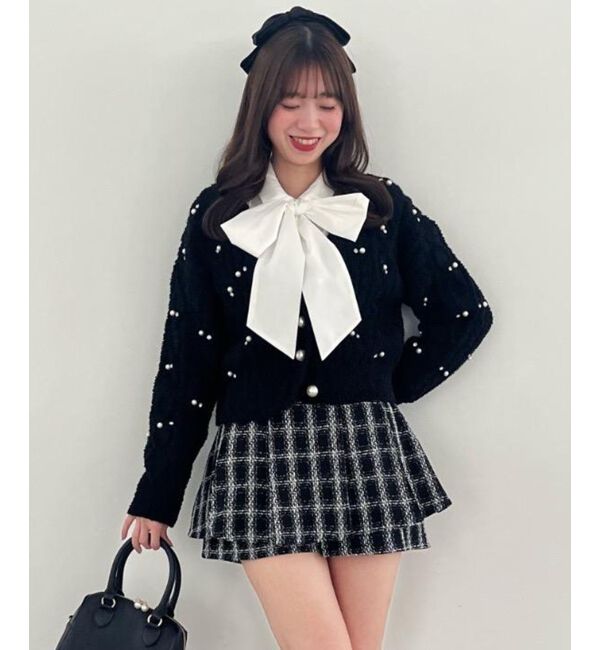  「ビジューマシュマロカーディガン」|カーディガン|