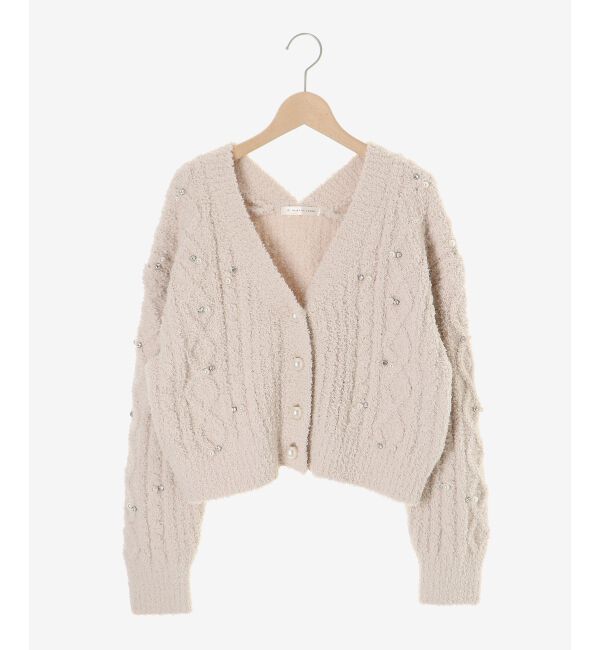  「ビジューマシュマロカーディガン」|カーディガン|