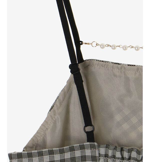  「カーデセットチェーン付きキャミワンピ」|ワンピース|