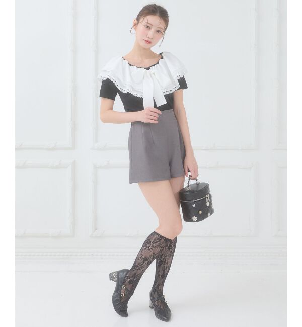  「ハイウエストショートパンツ」|その他|グレー