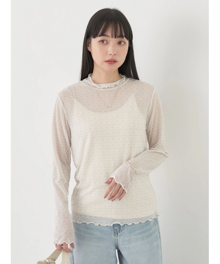 earth music&ecology「アソート柄シアーインナー」|インナー|Light Blue