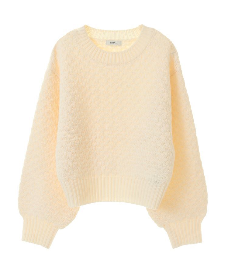 earth music&ecology「ポコポコジャガードニットプルオーバー」|ニット・セーター|