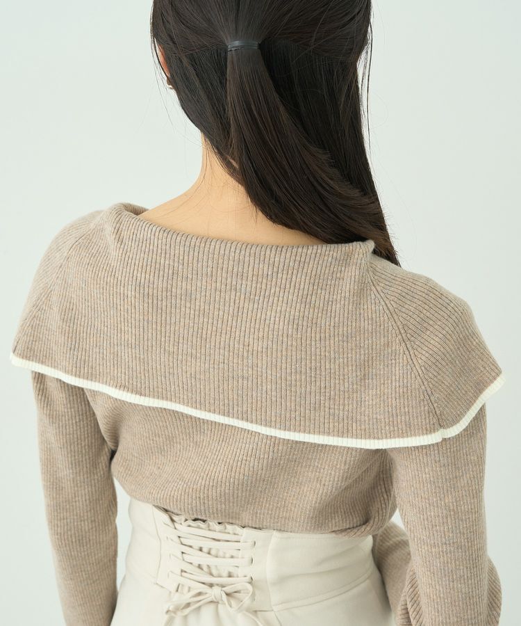 earth music&ecology「ビックカラーオフショルニットプルオーバー」|ニット・セーター|