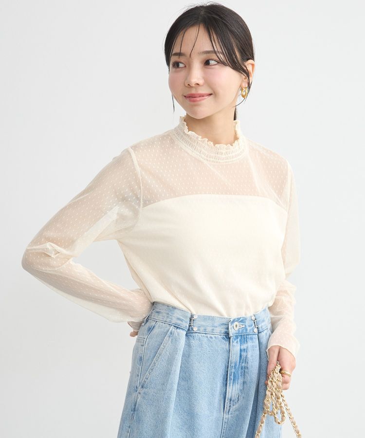 earth music&ecology「ドットチュールドッキングプルオーバー」|Tシャツ・カットソー|