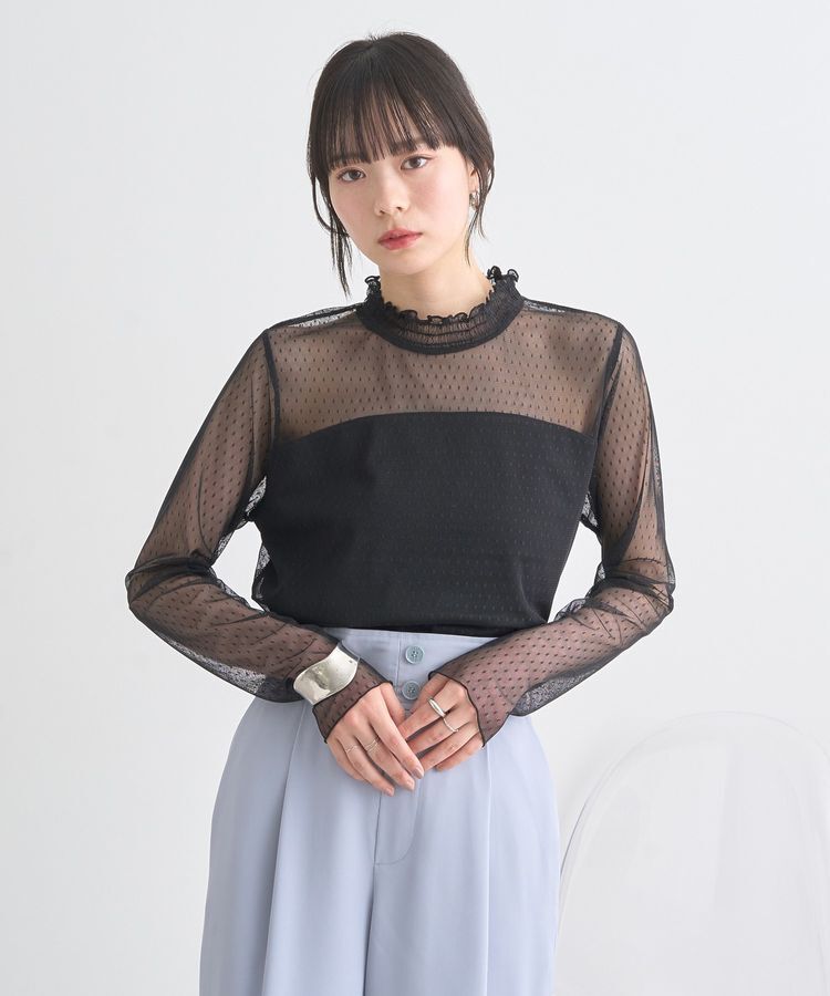 earth music&ecology「ドットチュールドッキングプルオーバー」|Tシャツ・カットソー|