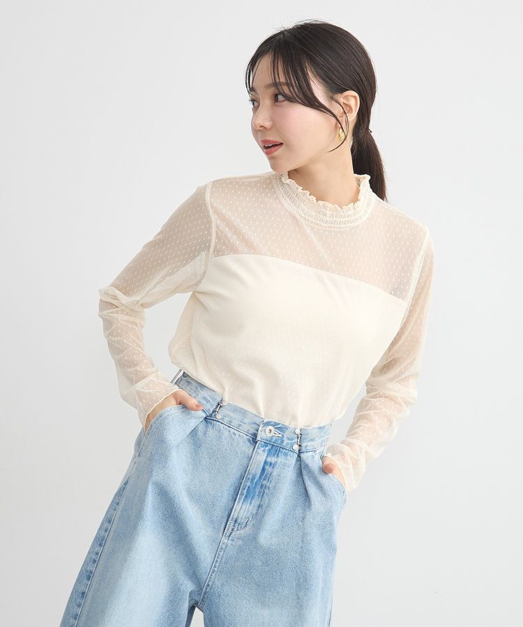 earth music&ecology「ドットチュールドッキングプルオーバー」|Tシャツ・カットソー|