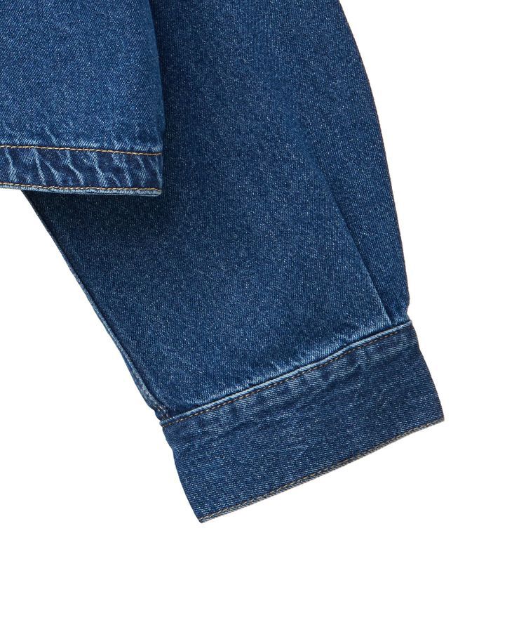 earth music&ecology「ノーカラーデニムジャケット」|テーラードジャケット|