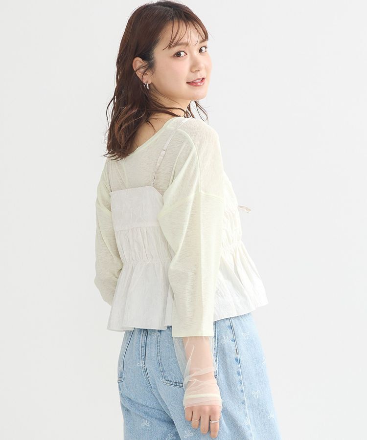 earth music&ecology「ラメシアースリーブプルオーバー」|Tシャツ・カットソー|