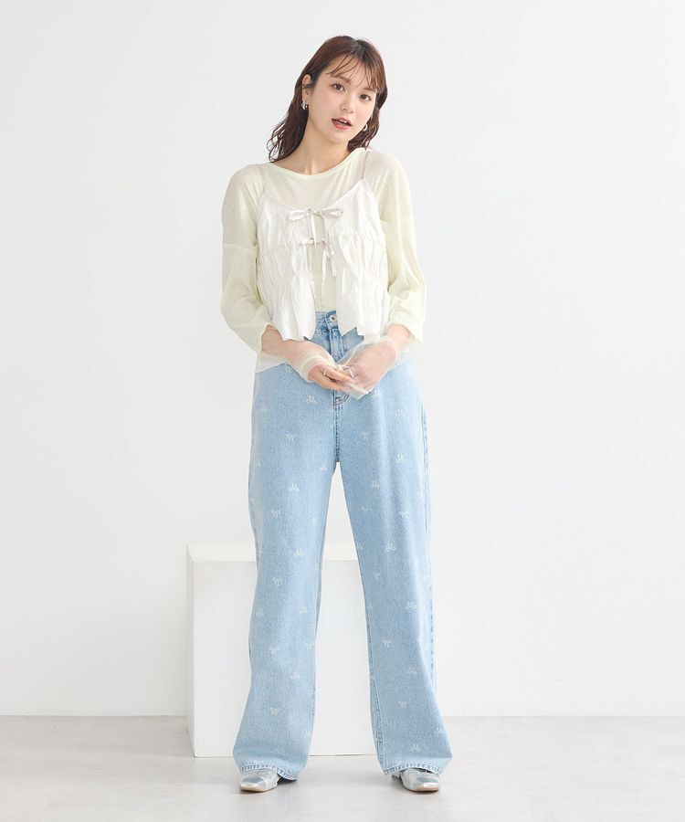 earth music&ecology「ラメシアースリーブプルオーバー」|Tシャツ・カットソー|