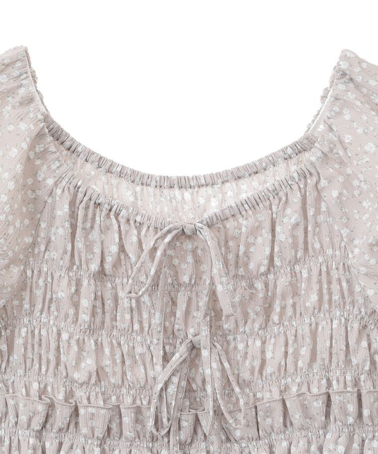 earth music&ecology「フレンチバルーンフリルブラウス」|シャツ・ブラウス|