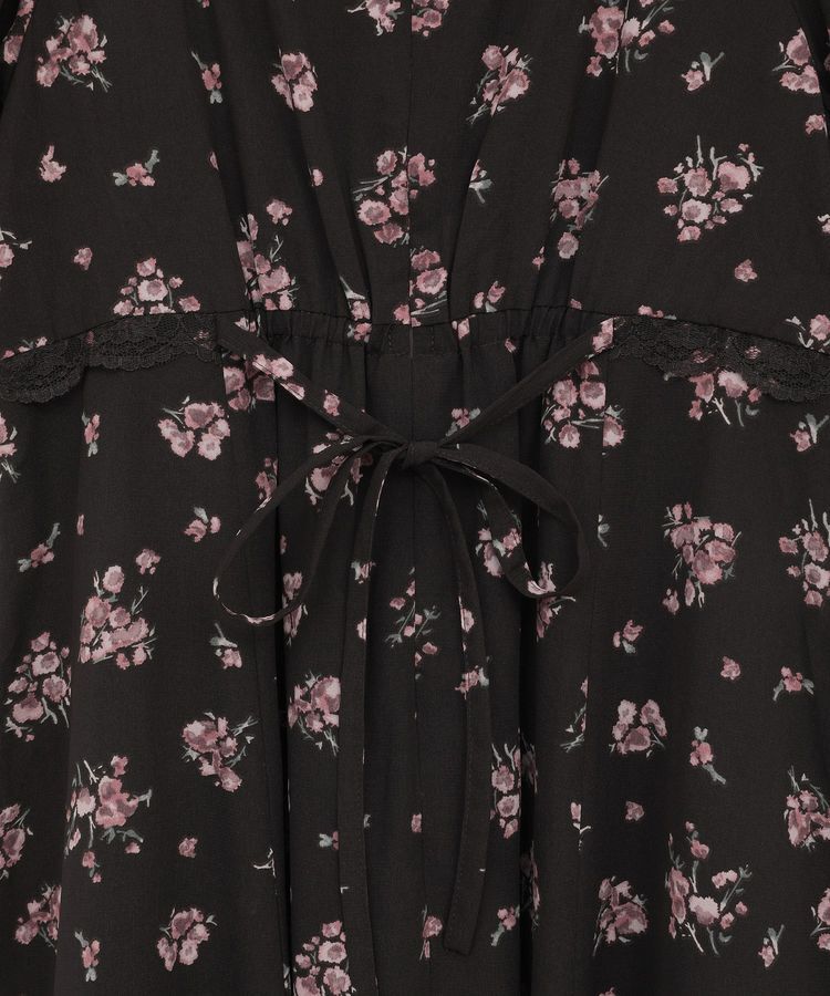 earth music&ecology「レース切替フラワーロングワンピース」|ワンピース|