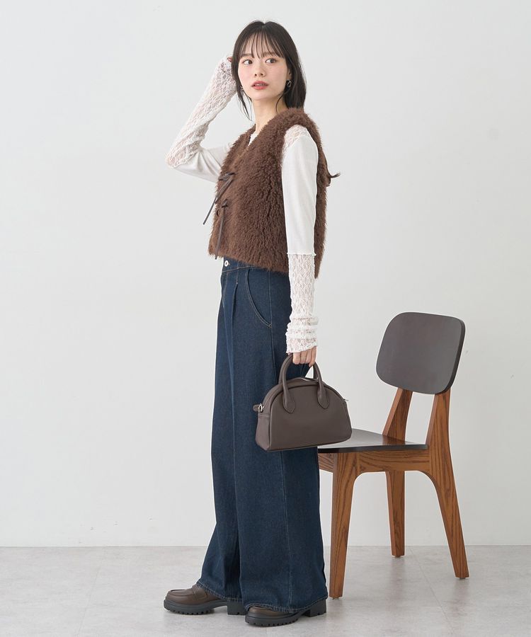 earth music&ecology「レース&times;アイレットプルオーバー」|Tシャツ・カットソー|