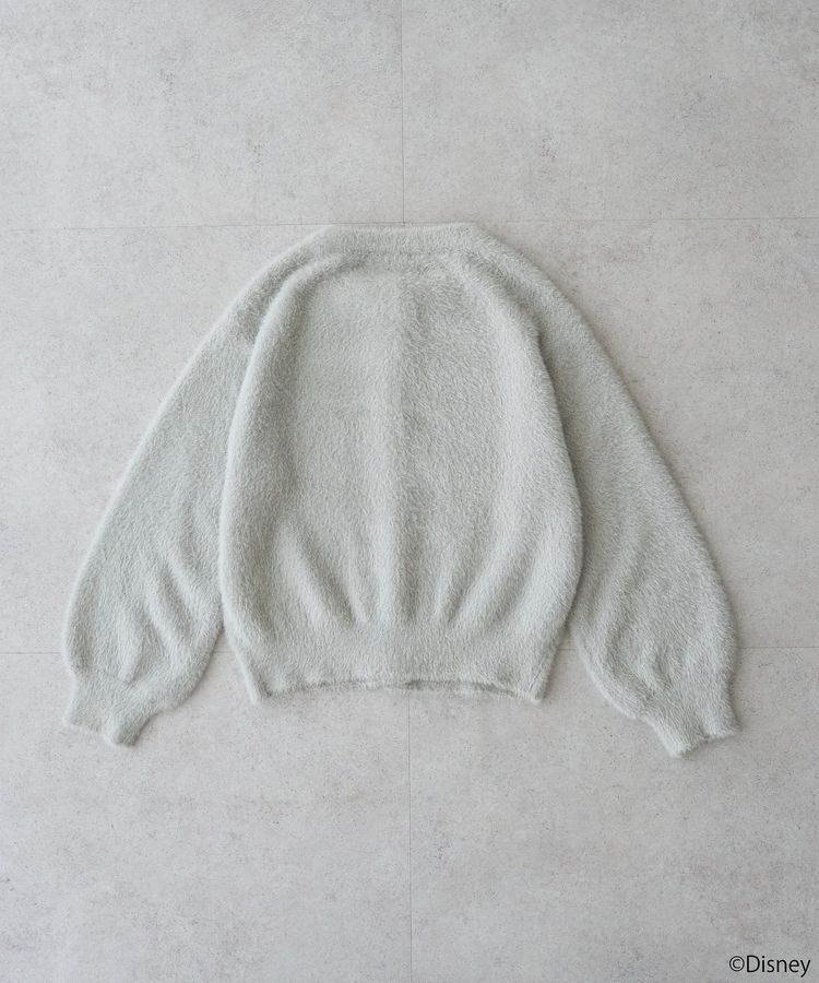 earth music&ecology「Disney/ポイントミッキーラメシャギーカーデ」|カーディガン|