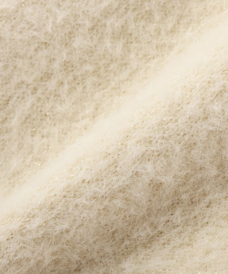 earth music&ecology「Disney/ポイントミッキーラメシャギーカーデ」|カーディガン|