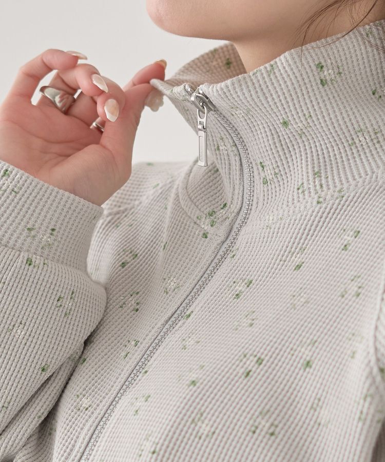 earth music&ecology「ダブルジップワッフルカーディガン」|カーディガン|