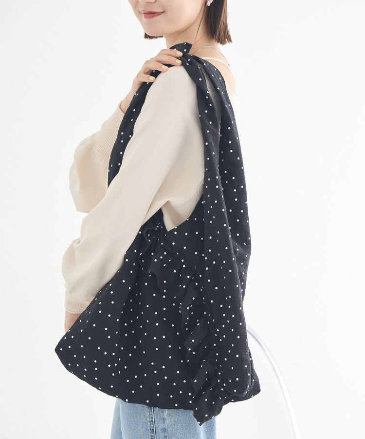 earth music&ecology「フリルトライアングルバッグ」|トートバッグ|