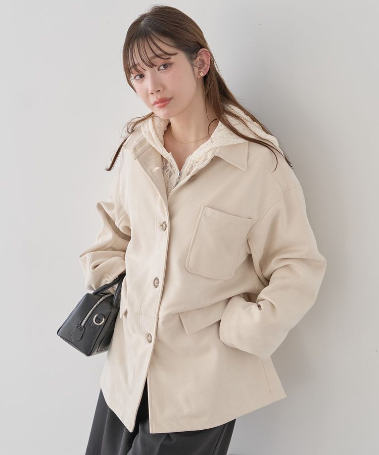 earth music&ecology「CPOシャツジャケット」|ブルゾン・スタジャン|