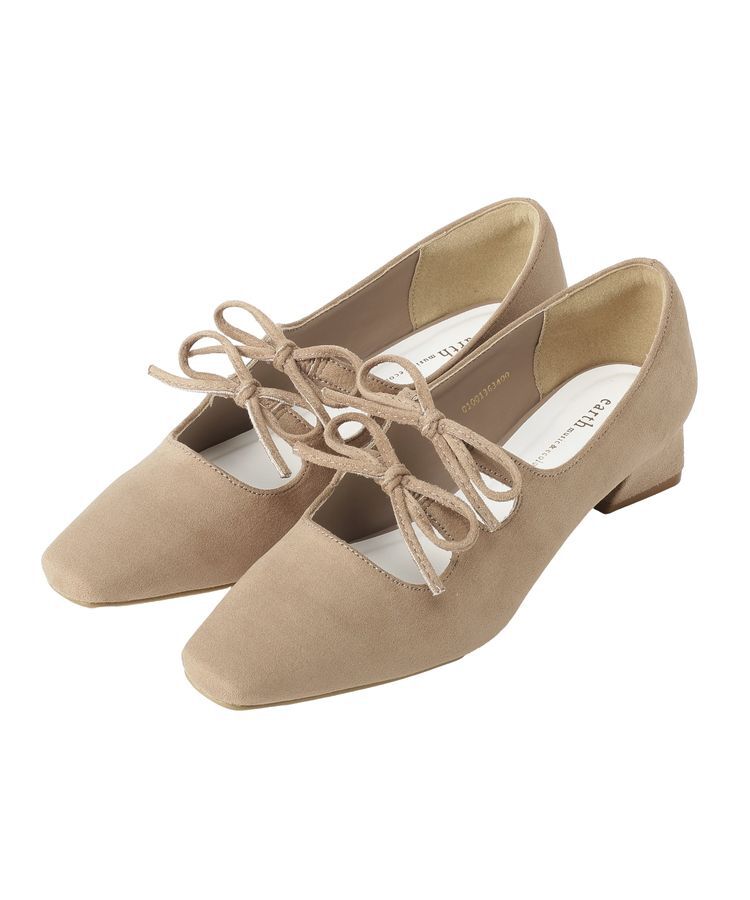 earth music&ecology「Wリボンパンプス」|パンプス|