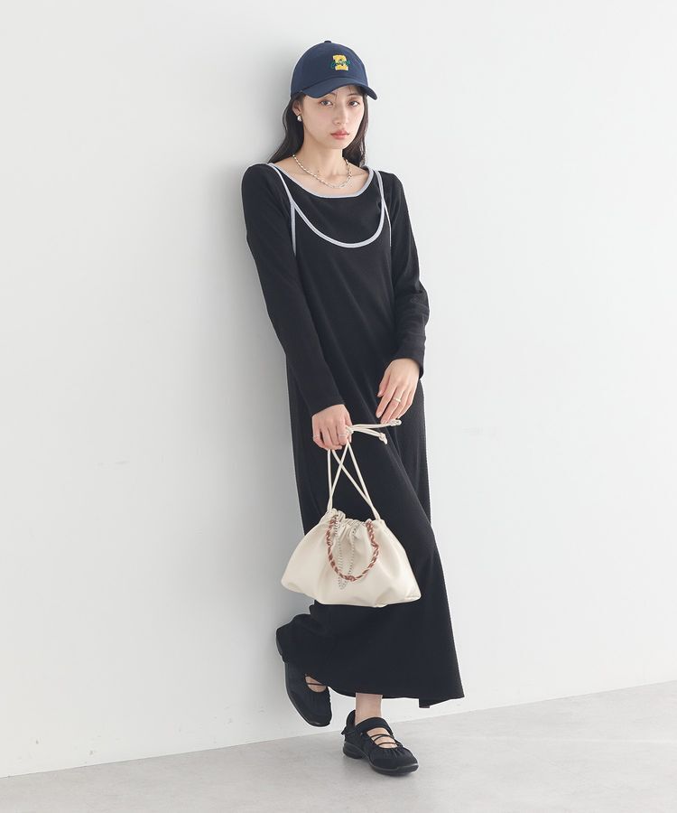 earth music&ecology「【2点SET】レイヤードバイカラーカットワンピース」|ワンピース|