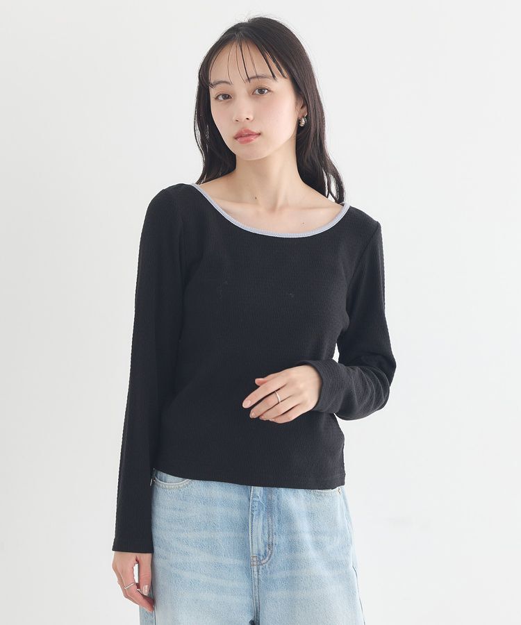 earth music&ecology「【2点SET】レイヤードバイカラーカットワンピース」|ワンピース|