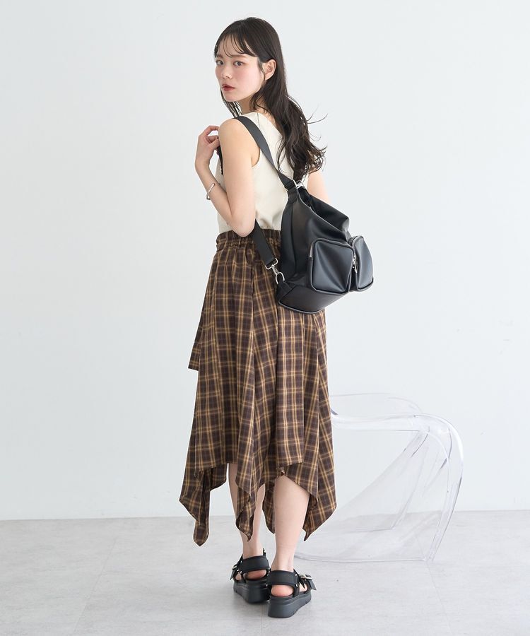 earth music&ecology「ピコミシンヘンリーネックタンクトップ」|キャミソール|