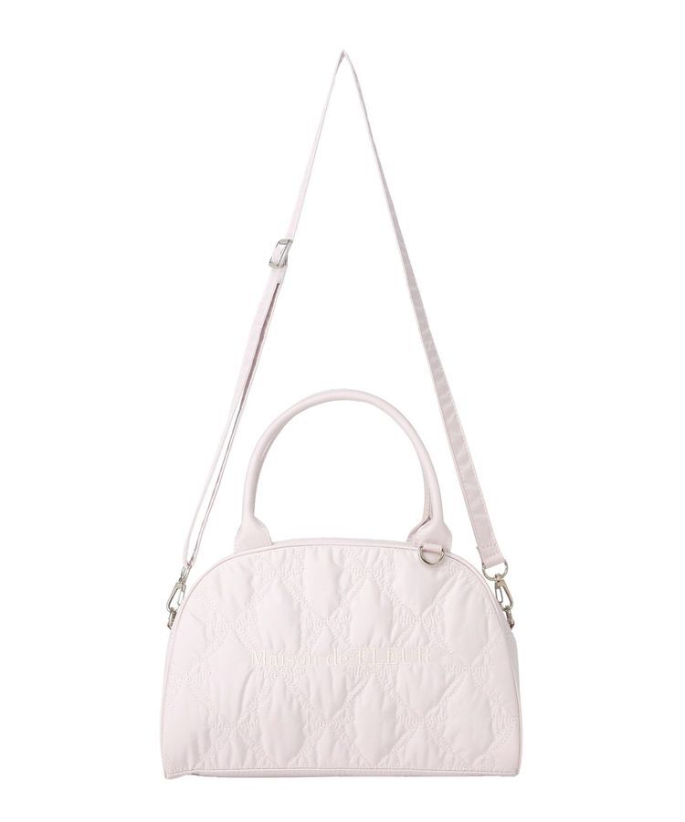 Maison de FLEUR「リボンキルティング2Wayボストンバッグ」|ハンドバッグ|