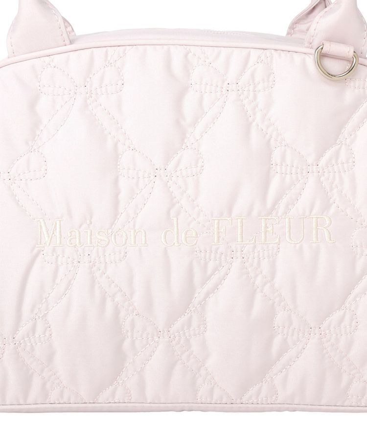 Maison de FLEUR「リボンキルティング2Wayボストンバッグ」|ハンドバッグ|