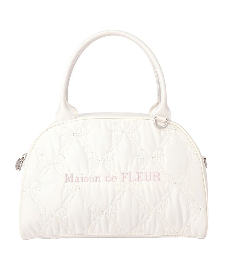 Maison de FLEUR「リボンキルティング2Wayボストンバッグ」|ハンドバッグ|
