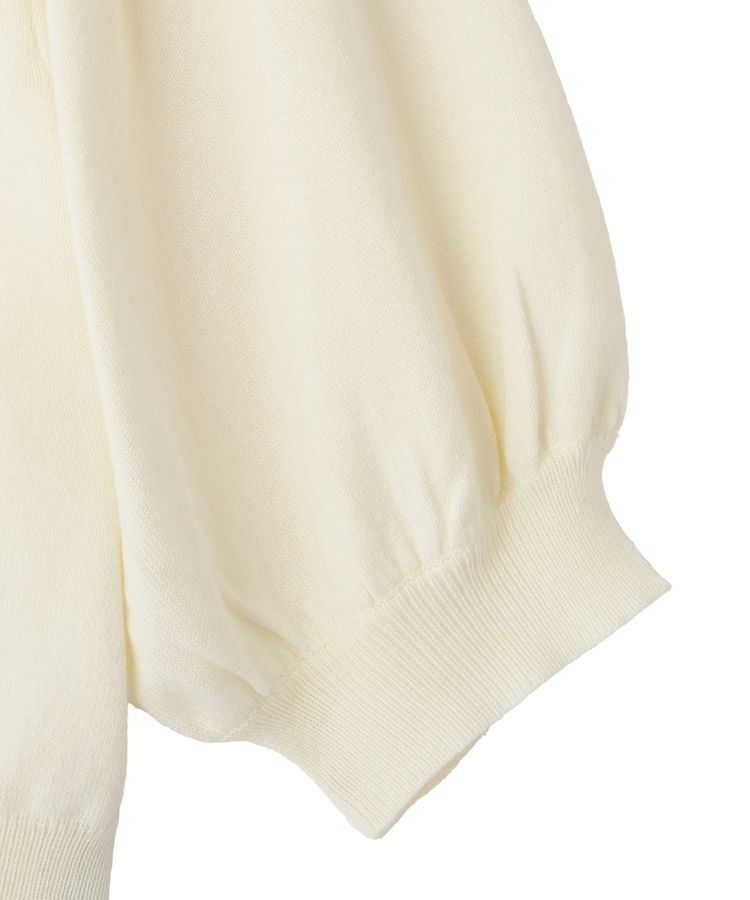 Maison de FLEUR Petite Robe「ローズニット半袖カーディガン」|カーディガン|