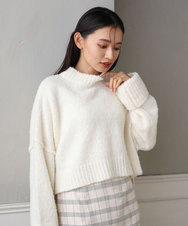 Green Parks「・Petit Fleur ブークレワイドニット」|ニット・セーター|