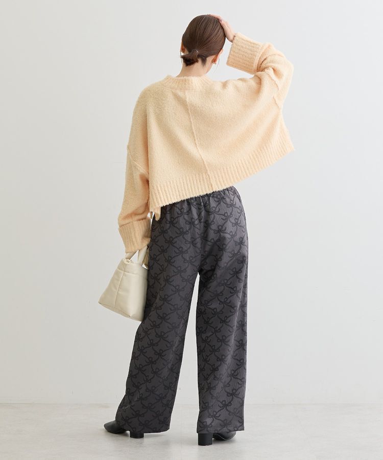 Green Parks「・Petit Fleur ブークレワイドニット」|ニット・セーター|