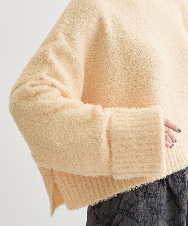 Green Parks「・Petit Fleur ブークレワイドニット」|ニット・セーター|