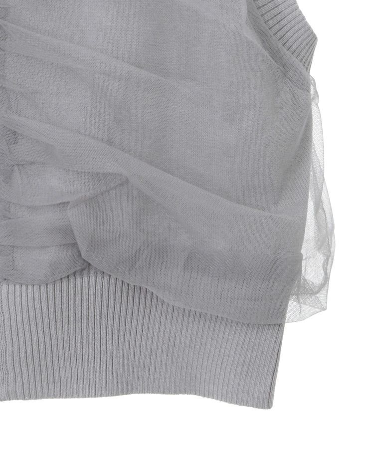 armonia「チュールドッキングニットzipベスト」|ベスト・ジレ|