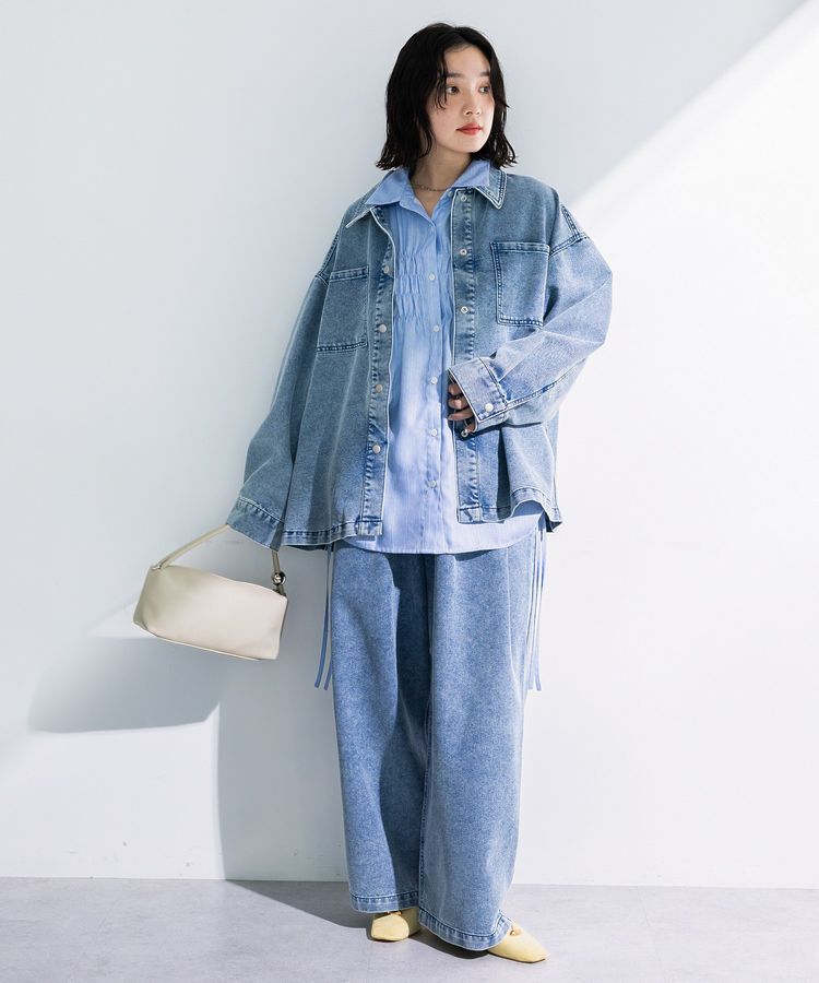 Green Parks「デニムシャツブルゾン」|テーラードジャケット|