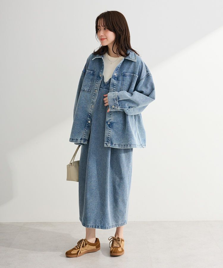 Green Parks「デニムシャツブルゾン」|テーラードジャケット|