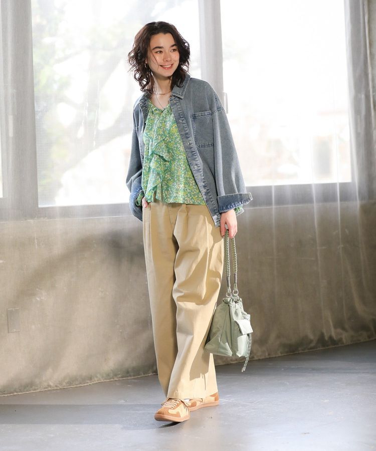 Green Parks「デニムシャツブルゾン」|テーラードジャケット|