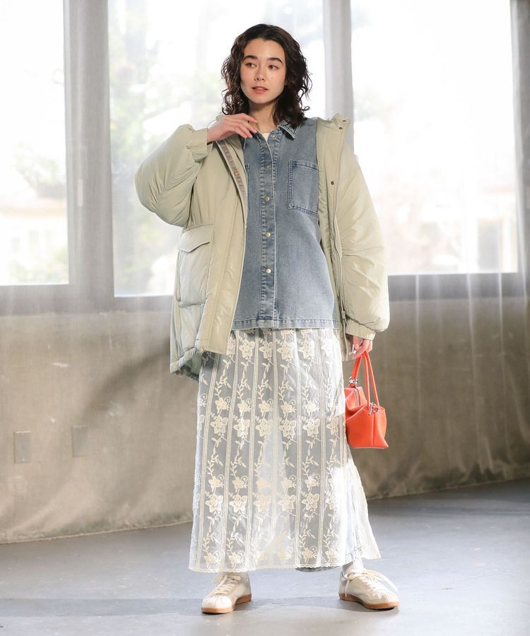 Green Parks「デニムシャツブルゾン」|テーラードジャケット|