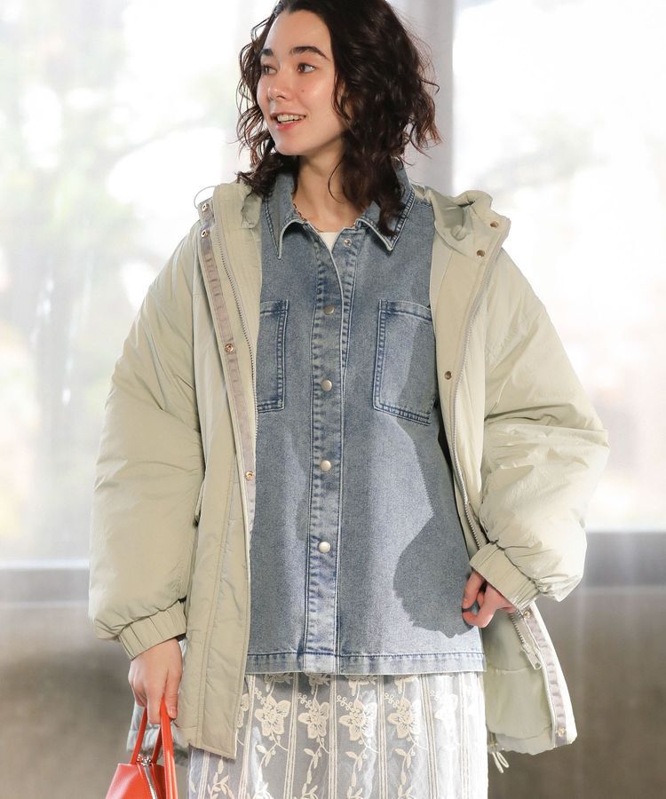 Green Parks「デニムシャツブルゾン」|テーラードジャケット|