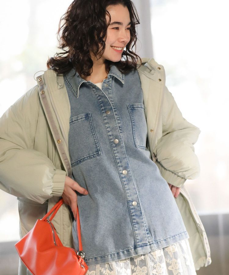 Green Parks「デニムシャツブルゾン」|テーラードジャケット|