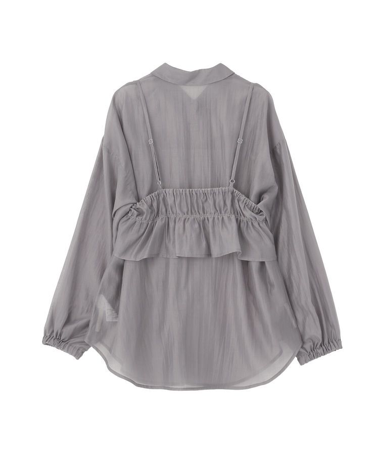 Green Parks「【WEB限定】SET2点フリルビスチェ+シャツチュニックⅡ」|シャツ・ブラウス|