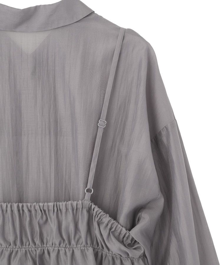 Green Parks「【WEB限定】SET2点フリルビスチェ+シャツチュニックⅡ」|シャツ・ブラウス|