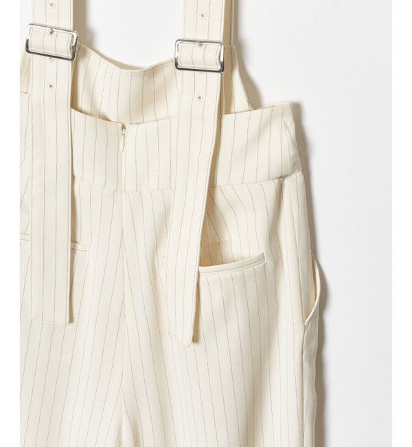 allureville「《ドラマ着用》ピンストライプサロペットパンツ」|オールインワン|