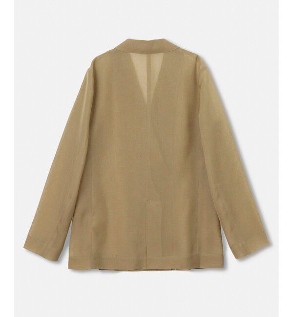 allureville「ワルツシアーオーガンジャケット」|テーラードジャケット|