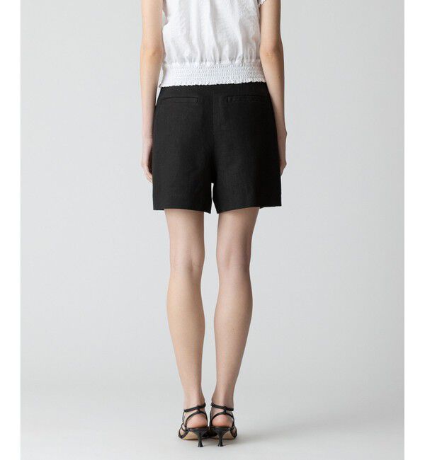 allureville「リネン/ポリエステルハイライズショートパンツ」|その他|