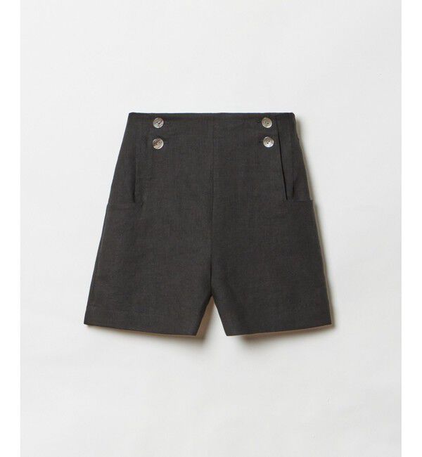 allureville「リネン/ポリエステルハイライズショートパンツ」|その他|