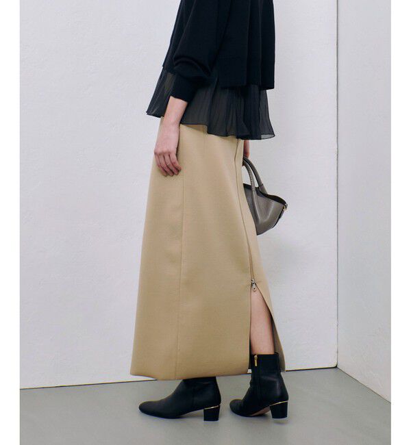 allureville「センタージップ2WAYニットスカート」|タイト|